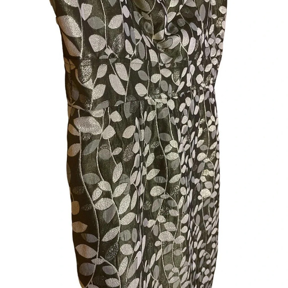 Maggy London Gold/Tan Metallic Cocktail Dress Gold Sparkles Sz 12 Retails $160 - Picture 5 of 7